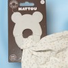 Souris NATTOU doudou anneau dentition blanc