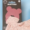 Souris NATTOU doudou anneau dentition rose