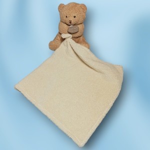 Ours DOUDOU ET COMPAGNIE beige avec mouchoir