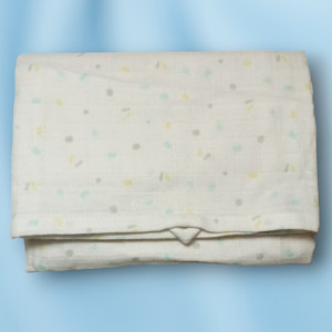 Lange DPAM Du Pareil Au Même doudou blanc ronds couleurs