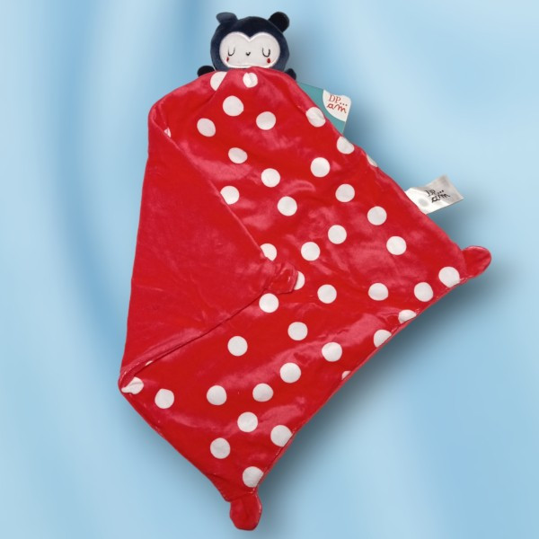 Coccinelle DPAM Du Pareil Au Même doudou rouge et blanc