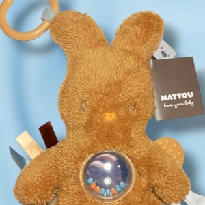 Lapin NATTOU collection "Tipidou" ocre