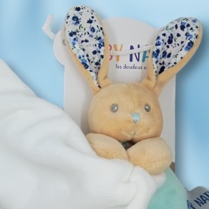 Lapin BABY NAT Poupi bleu