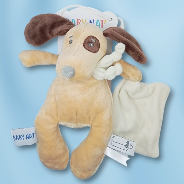 Chien BABY NAT "Bernie" beige et marron