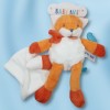 Renard BABY NAT doudou Roméo orange et blanc