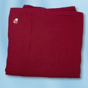 Lange OKAÏDI OBAÏBI doudou carré plat rouge foncé