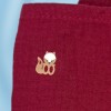 Lange OKAÏDI OBAÏBI doudou carré plat rouge foncé